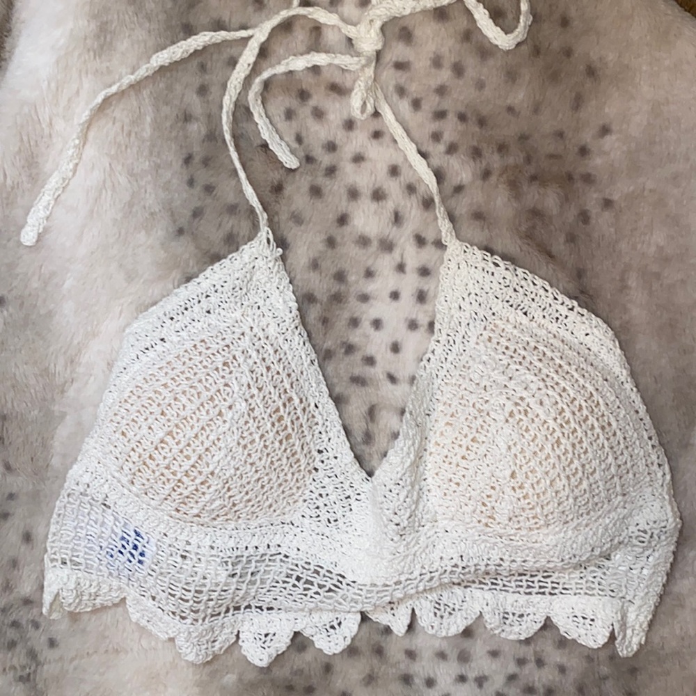 NWOT Backless Crochet Top